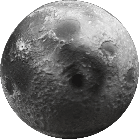 Lunar Mini 30mm 3d Model Of The Moon - Sphere (486x486), Png Download