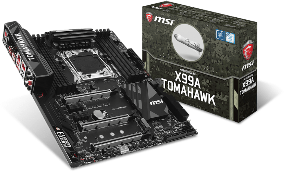 Msi X99a Tomahawk Motherboard - Msi X99a Tomahawk Lga 2011 V3 (1024x819), Png Download