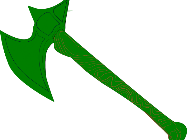 Axe Clipart Green - Portable Network Graphics (640x480), Png Download