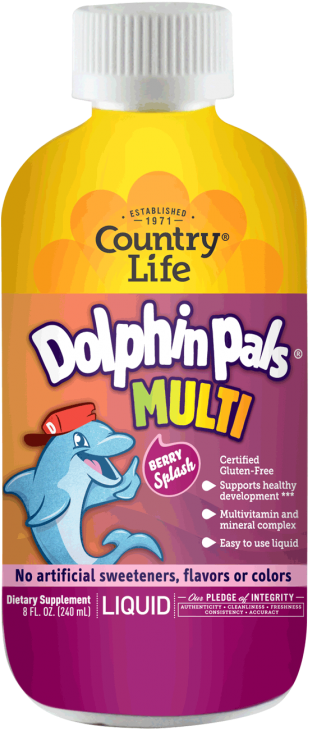 You Are Here - Dolphin Pals Multivitamin (561x750), Png Download