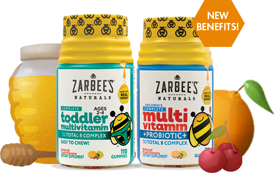 Introducing Our New Extended Range Of Kids' Complete - Zarbees Naturals Vitamin D, Baby, Easy To Use Drops (562x354), Png Download