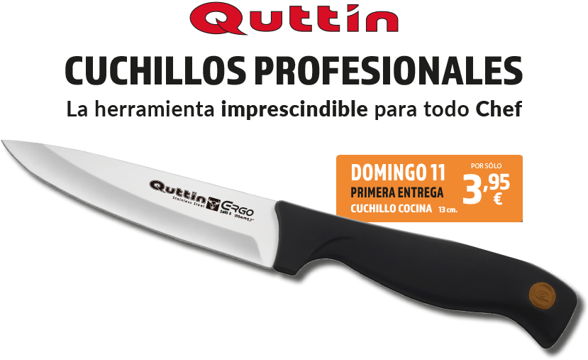 Cochillo Cocina 13 Cm - Cuchillo Para Pan 22cm Gran Chef Quttin (840x520), Png Download