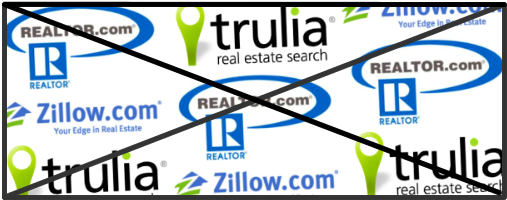 Stop Wastin Zillow Black Border Cross Out - Realtor (550x220), Png Download