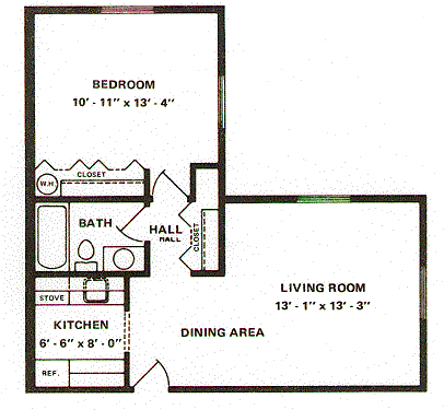 Floor Plansplan C - Rosedale Apartments Hershey (640x480), Png Download
