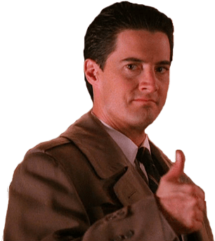 Stickers - Dale Cooper Thumbs Up (500x374), Png Download