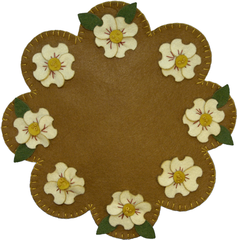 Dogwood Mat - Felt (511x500), Png Download