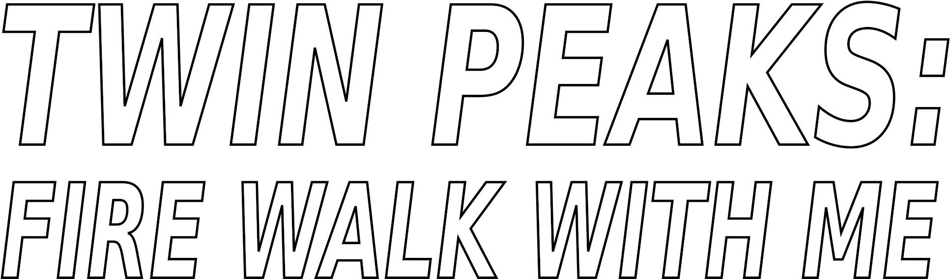 Open - Fire Walk With Me Logo (2000x667), Png Download