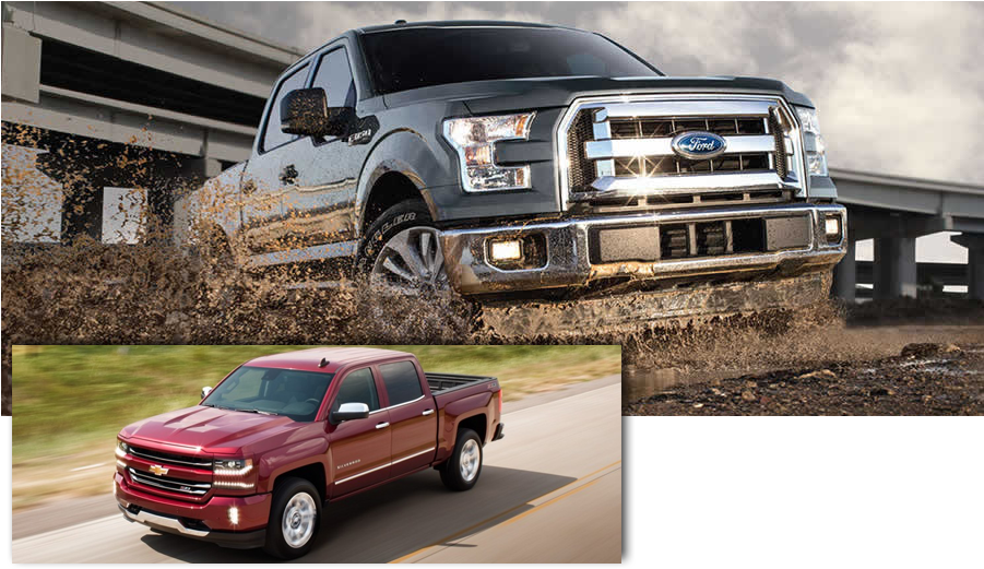 2017 Chevrolet Silverado - Ford Truck (900x530), Png Download
