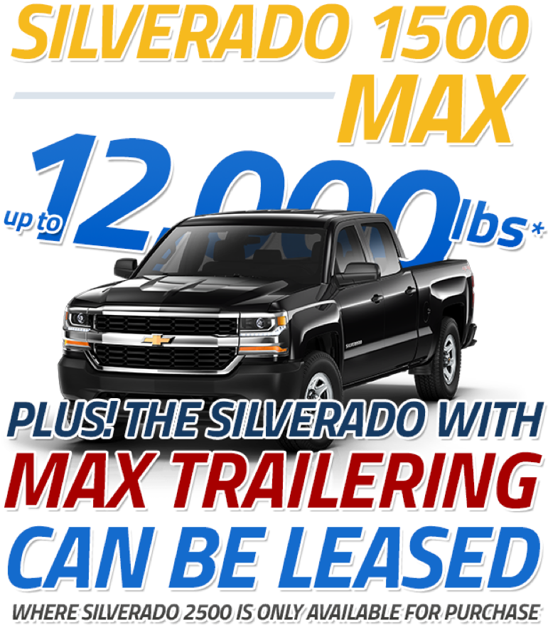 Leasing Options For The Chevy Silverado 1500 With Max - Chevrolet Silverado (781x893), Png Download