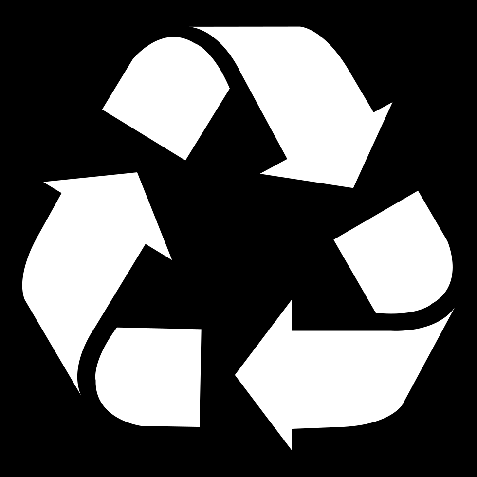 Recycle Sign - - Recycling Sign (980x980), Png Download