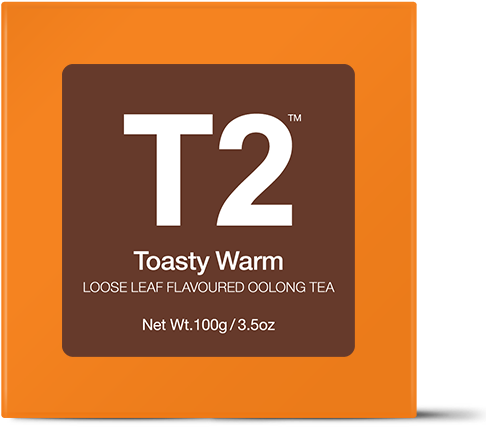 Toasty Warm Loose Leaf Gift Cube - T2 Tea Melbourne Breakfast Tea Loose Leaf Gift Cube (555x555), Png Download
