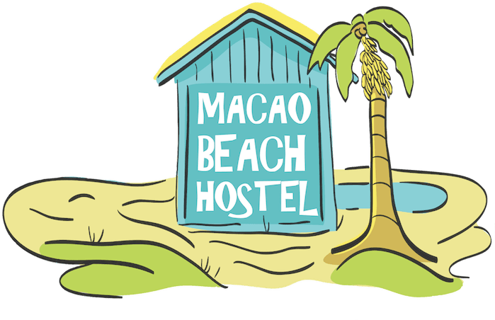 Macao Beach Hostel Logo - Illustration (700x498), Png Download