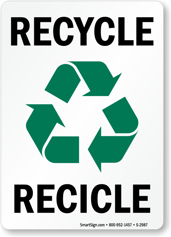 Zoom, Price, Buy - Recycle Sign In Spanish (580x800), Png Download