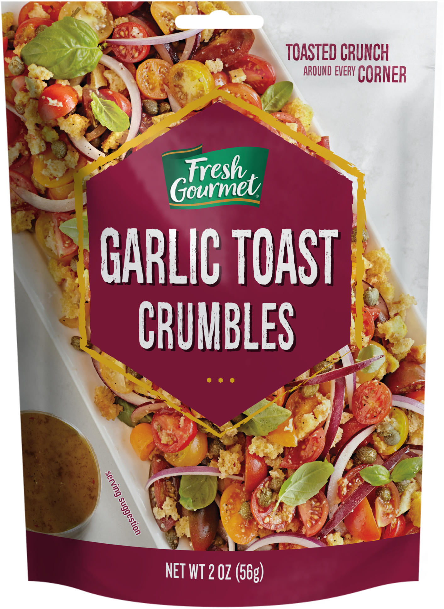Fresh Gourmet Garlic Toast Crumble 2oz - Garlic Bread (1776x2268), Png Download