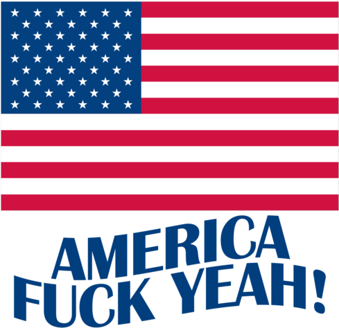 America F Yeah 4th Of July (500x500), Png Download