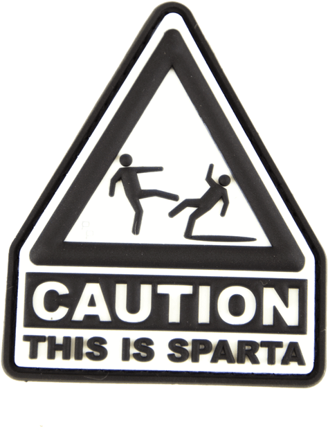 Next - Caution: This Is Sparta - Yellow (800x800), Png Download