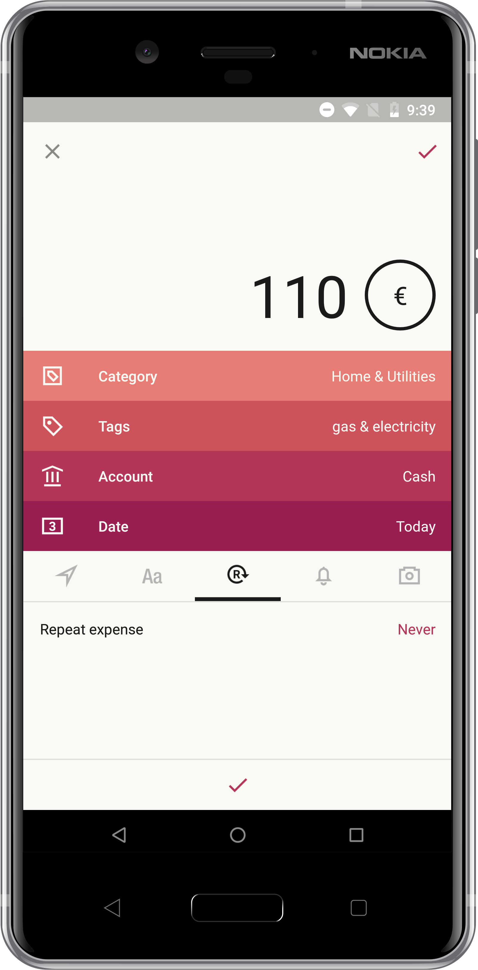 The Option To Automatically Repeat The Entries Is Marked - Smartphone (1800x3600), Png Download