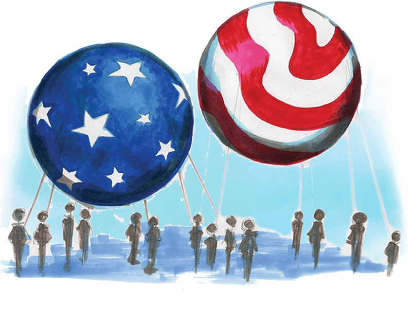 American Spheres - Macy's Parade 2018 Balloons (800x800), Png Download