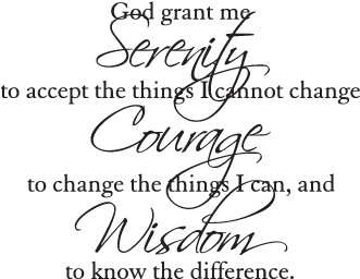 God, Grant Me The Serenity To Accept The Things I Cannot - God Grant Me The Serenity To Accept Hange (500x300), Png Download