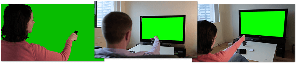 Laptop With Green Screen - Led-backlit Lcd Display (1000x214), Png Download