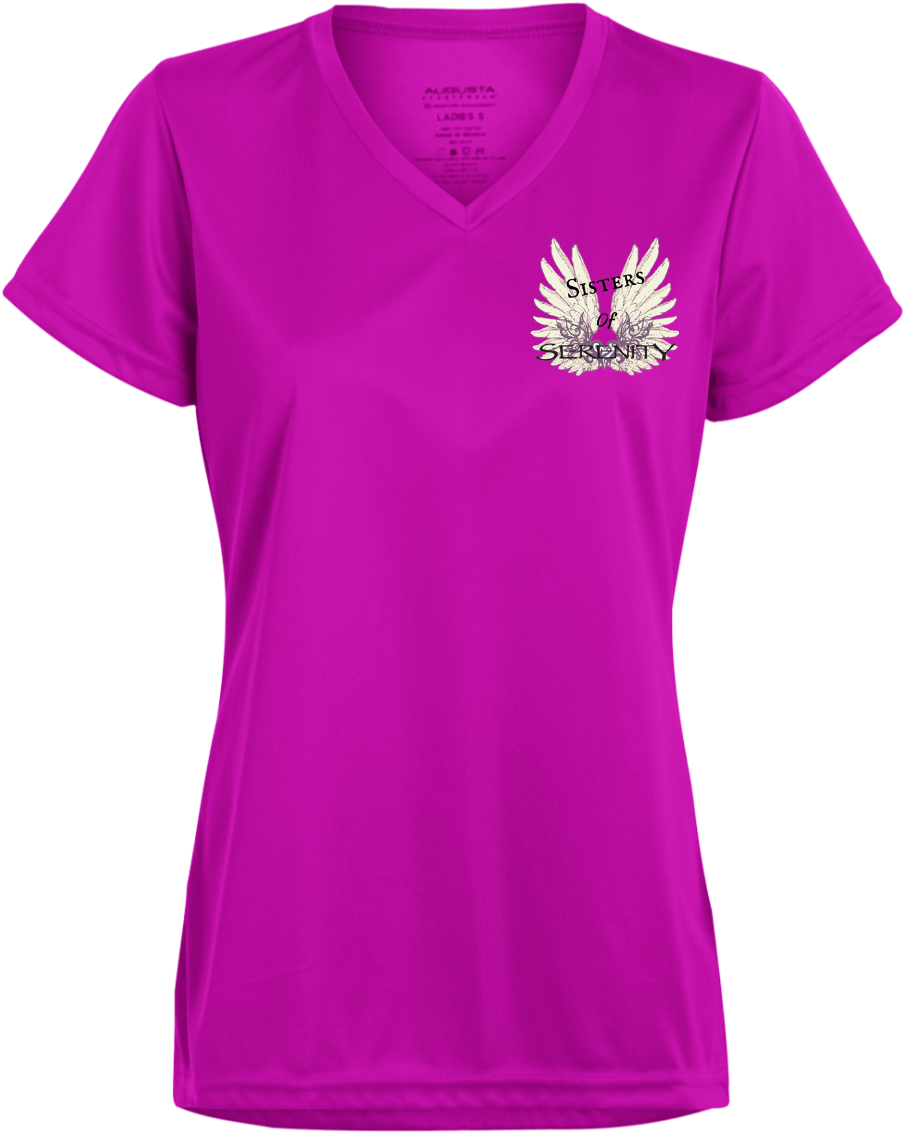 Sisters Of Serenity Augusta Ladies' Wicking T-shirt - T-shirt (1155x1155), Png Download