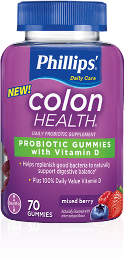 Phillips' Colon Health Probiotic Gummies - Phillips Colon Health Probiotic Gummies (317x536), Png Download
