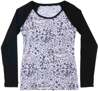 Women's Molly L/s Baseball Shirt - 686 Women's Roku Face Gaiter, Black, Os (430x600), Png Download