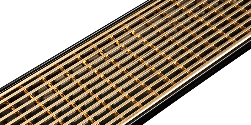 Gold Plated Grating - Brass Shower Grate Australia (800x400), Png Download