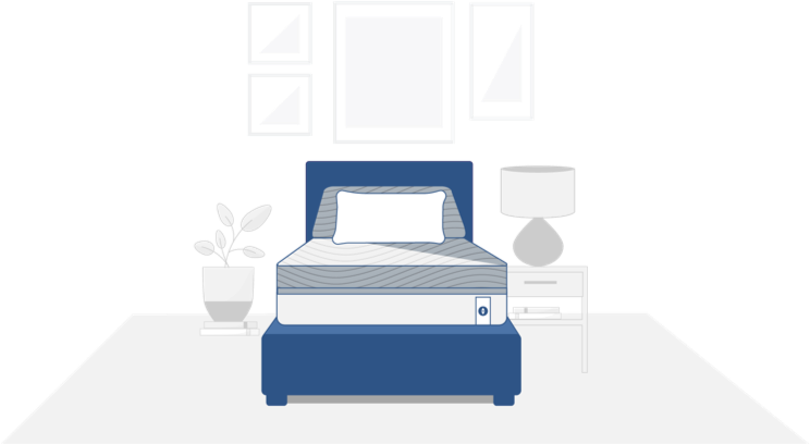 Bed Sizeattress Dimension Guide Sleep Number - Bed Frame (744x408), Png Download