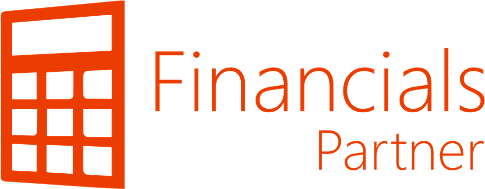 O365 Financials Partner Logo Orange Text - Graphics (1024x408), Png Download