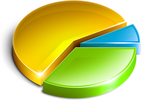 3d Chart 1 Icon Png - Pastel Encuesta (470x470), Png Download