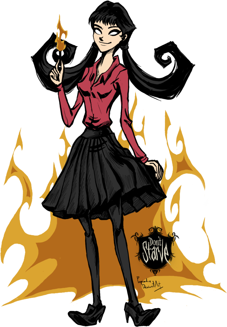 Png - Willow From Don T Starve (1024x1432), Png Download