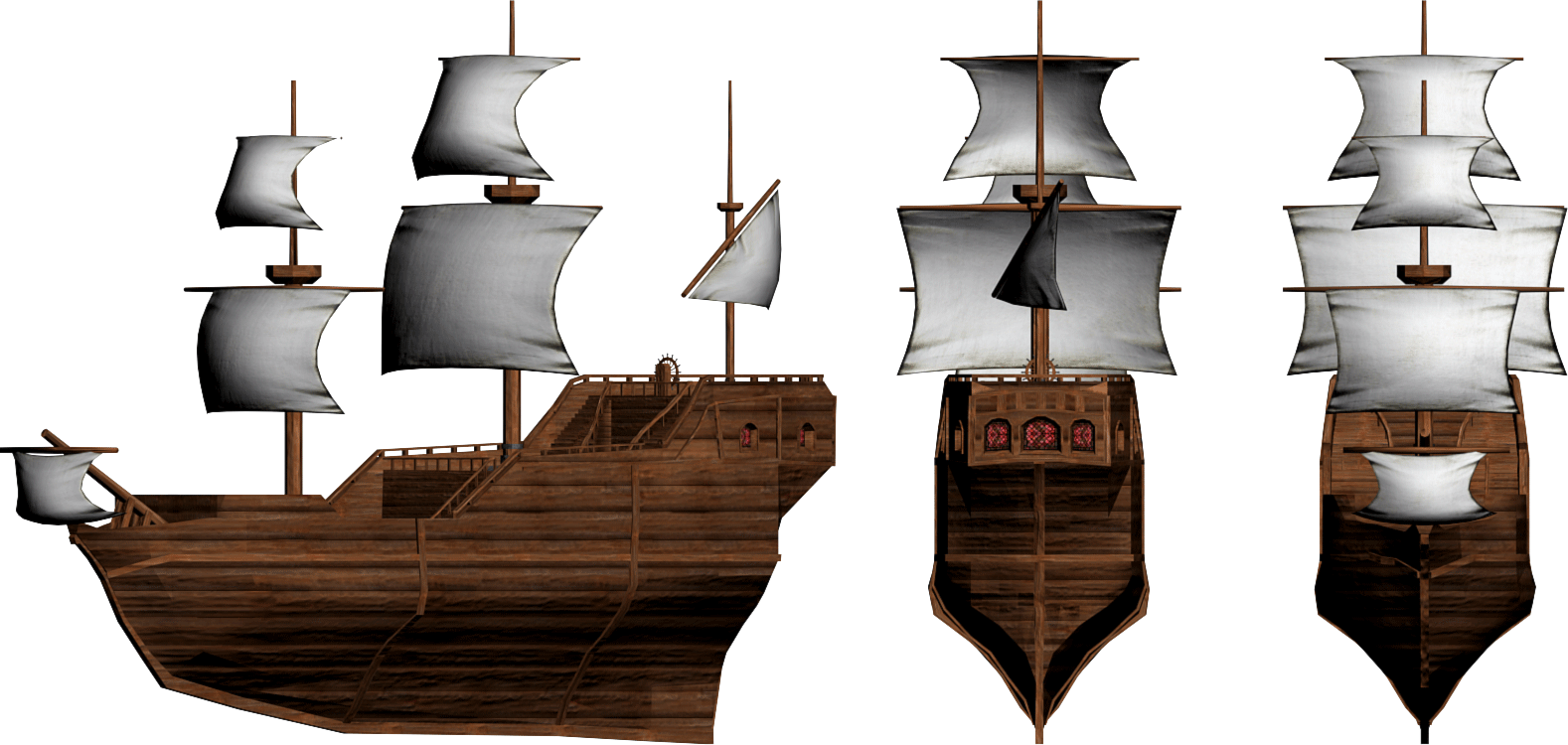 Com/1z334oo - Ship Model 3d (1578x750), Png Download