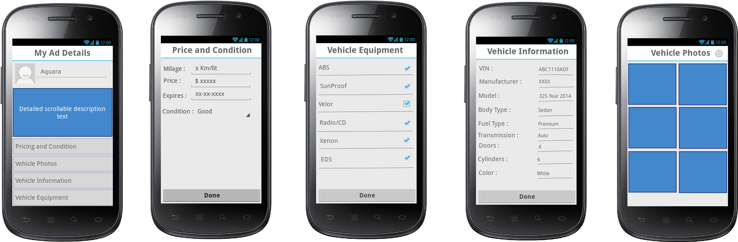 Car Details - Iphone (2407x811), Png Download