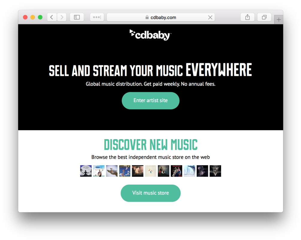Cd Baby - Filter Web Design Menu (1024x815), Png Download