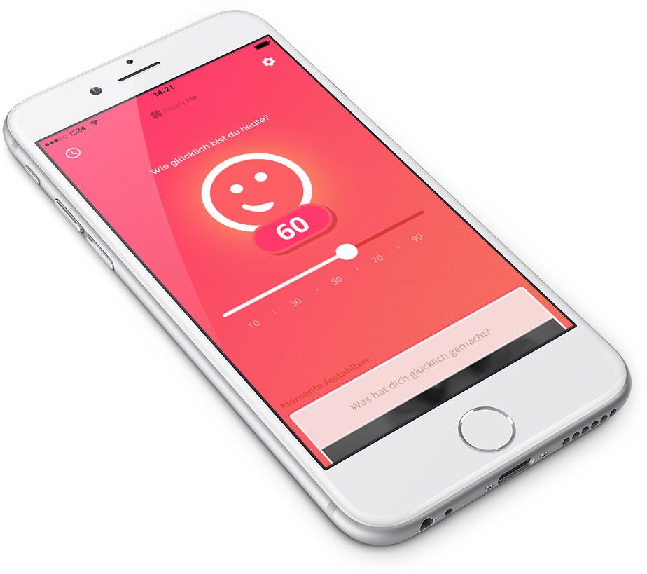 Mockup Of Happyme Ios App - Smartphone (924x819), Png Download