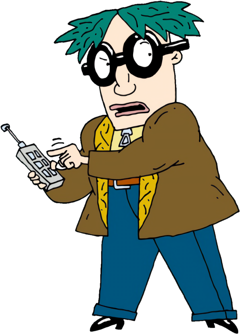 Simon With A Remote Control - Aaahh Real Monsters Simon (870x1192), Png Download