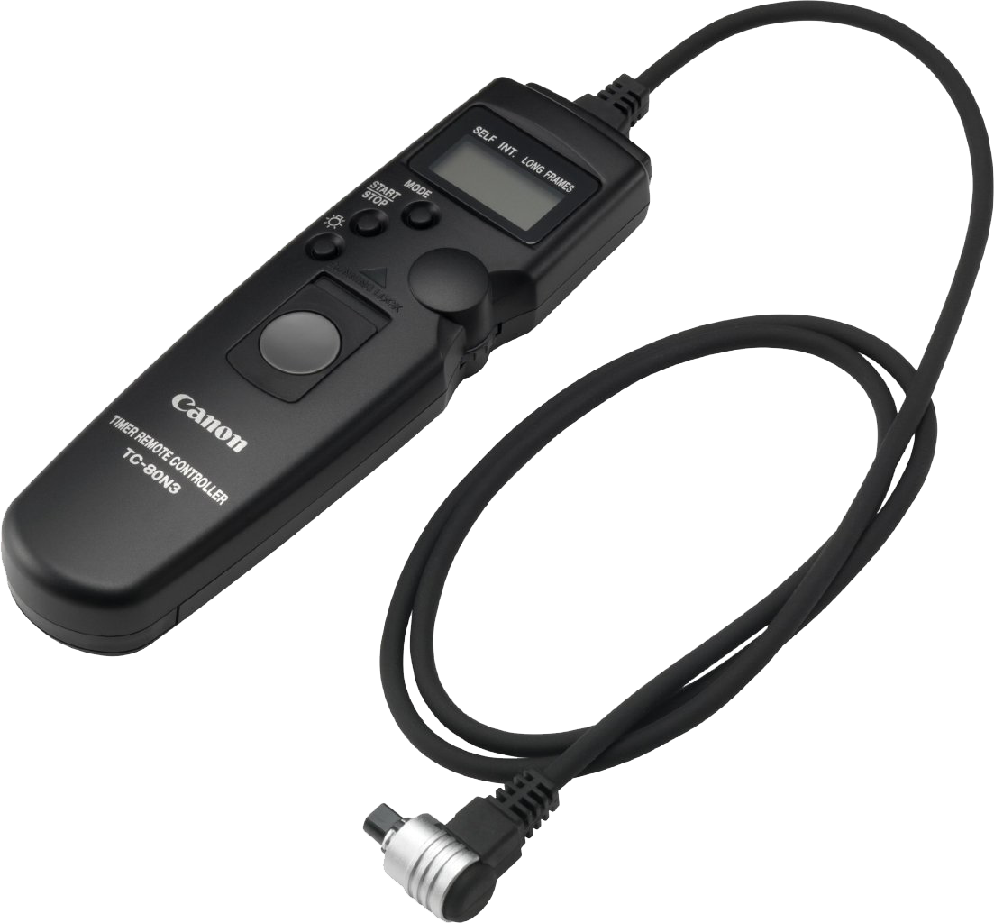 Tc-80n3 Remote Controller Camera Accessory - Canon Tc 80n3 Camera Remote Control - Wired (1103x1024), Png Download