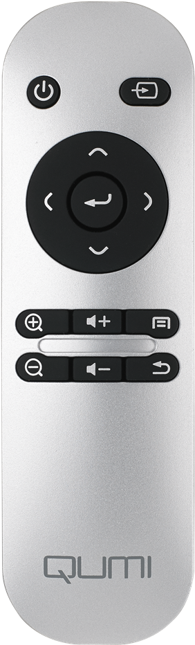 Remote Control For Vivitek Qumi Q3 Plus Projector - Vivitek Qumi Q3 Plus Projector - Red (560x1052), Png Download