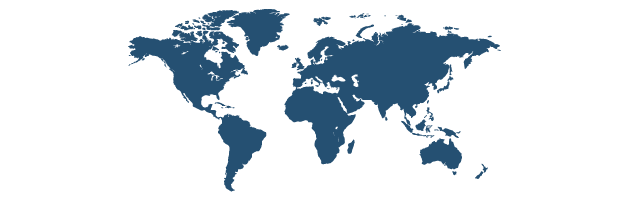 Worldwide Png - World Map (630x200), Png Download