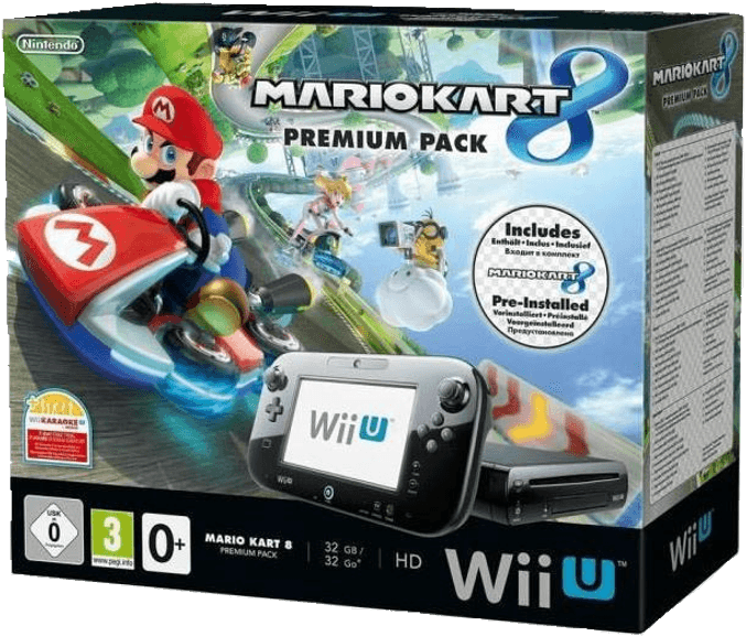 Cool Nintendo Wii U Premium Pack Mario Kart 8 Pré-installer - Console Wii U Mario Kart 8 (786x587), Png Download