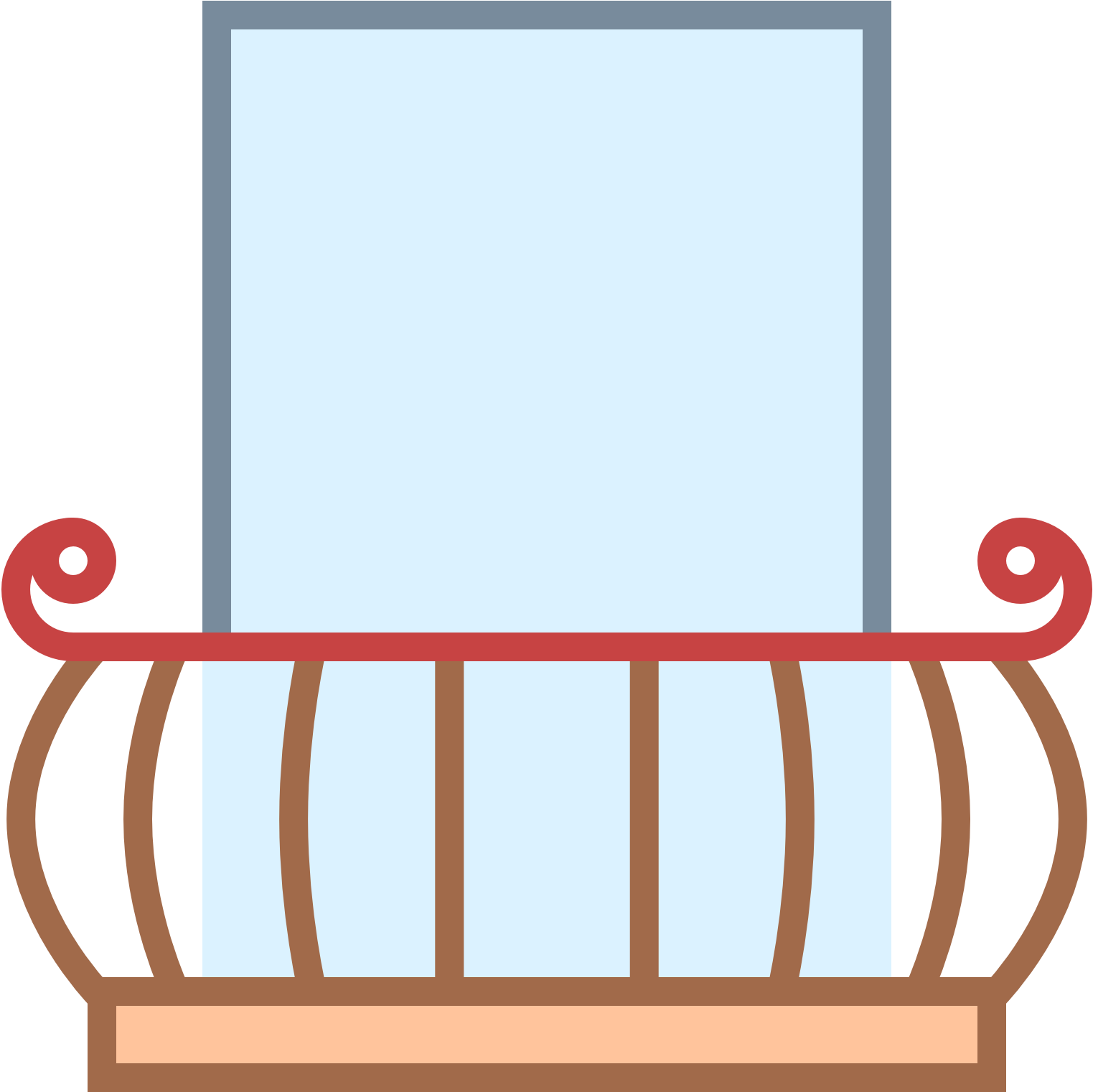 Icon Balcony (1600x1600), Png Download