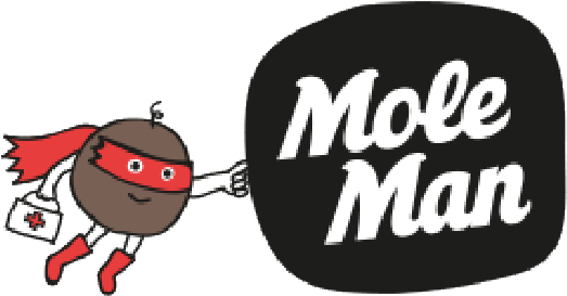 Mole-man - Skin Cancer Cartoon (536x283), Png Download