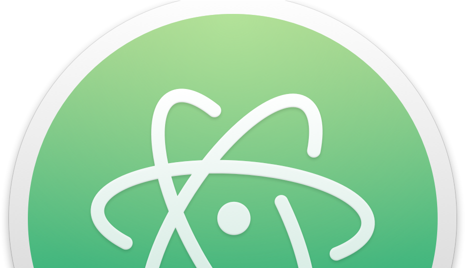 Atom Text Editor Logo (1024x538), Png Download