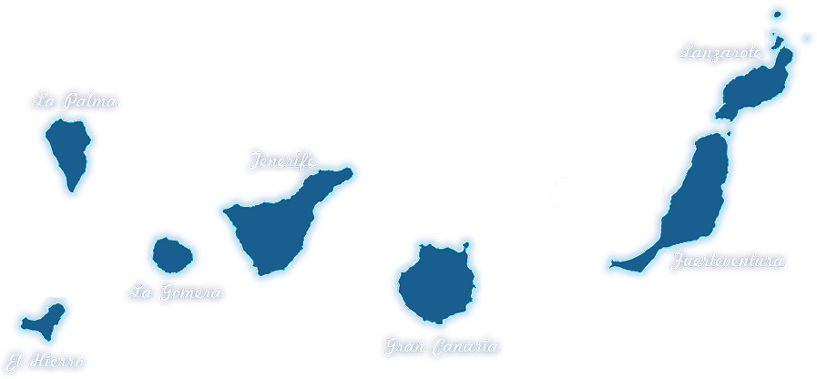 Learn How To Get Around Each Island By Clicking On - Canary Islands Silhouette (896x436), Png Download