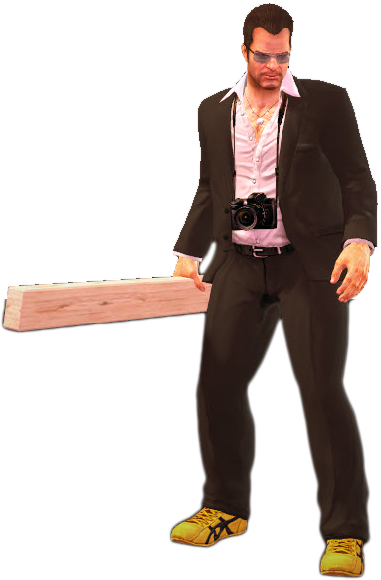 Dead Rising Holding - Tuxedo (381x580), Png Download