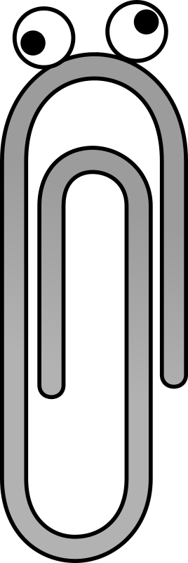 Clip Is A Brick Slope Clipart Icon Png - Cartoon Paper Clips Png (268x800), Png Download