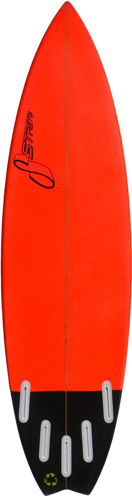 Surfboard - Red Surfboard (271x1000), Png Download