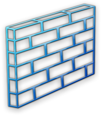Firewall Icon - Black And White Wall Clipart (420x420), Png Download