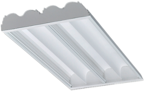 Ecohx™ Integrated Led Troffer Mount 2x4 Indirect Lens - Ceiling (600x600), Png Download